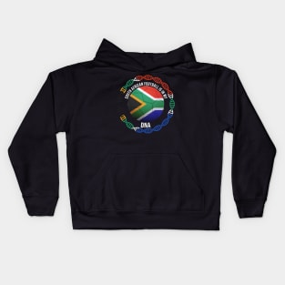 South African Football Is In My DNA - Gift for South African With Roots From South Africa Kids Hoodie